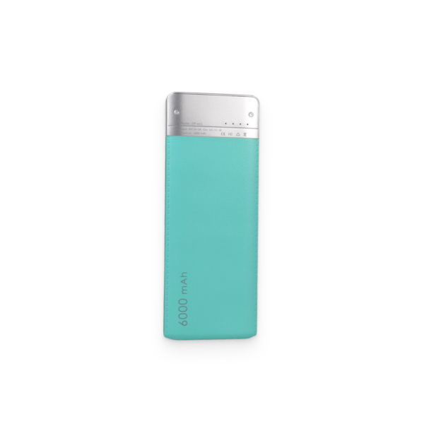 Blue Leather-Surface 6000mAh Power Bank 2 - 63506 9f9800 -