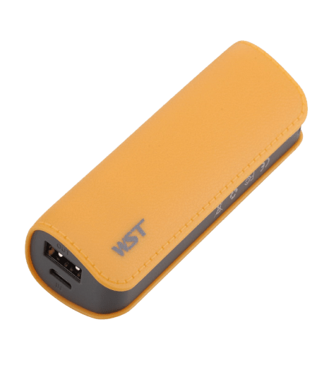 Yellow Leather-Surface 2600mAh Power Bank 6 - 63657 da0af1 -