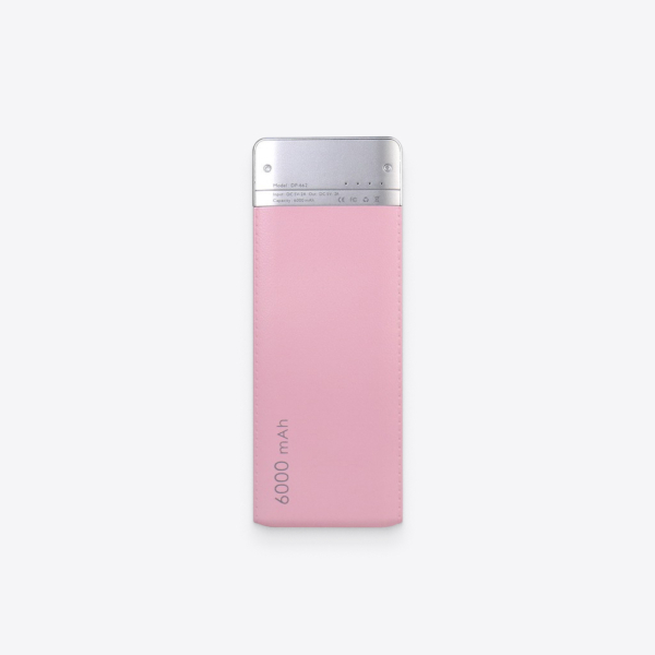 Pink Leather-Surface 6000mAh Power Bank 1 - 63659 40ff06 -