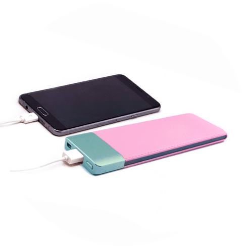 Pink Leather-Surface 6000mAh Power Bank 7 - 63659 81f8bd -