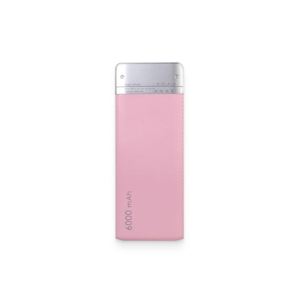 Pink Leather-Surface 6000mAh Power Bank 2 - 63659 908f44 -
