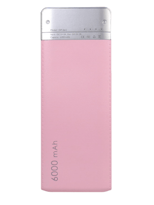 Pink Leather-Surface 6000mAh Power Bank 8 - 63659 eb29c7 -