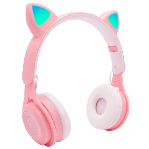 Pink Headphones With Cat Ears 6 - 63749 c91404 -