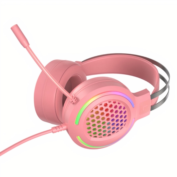 Pink Hollow Textured Headset 3 - 63757 cfbf35 -