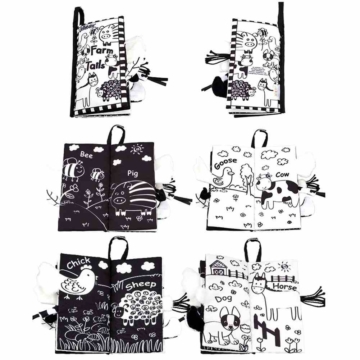 Black and White Soft Cloth Books for Babies 11 - 65419 1a0940 -