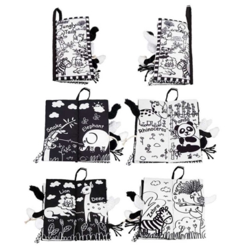 Black and White Soft Cloth Books for Babies 10 - 65419 48c0e0 -