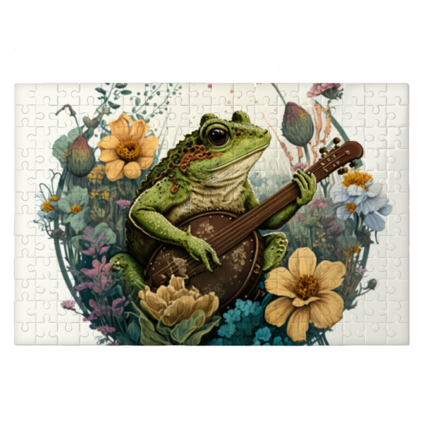 Cute Frog Puzzles - Flower Jigsaw Puzzle - Funny Puzzles 1 - 66034 5ff04f -