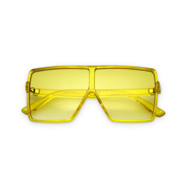 Kids Yellow Translucent Flat-Top Square Sunglasses 2 - 66071 053fa2 -