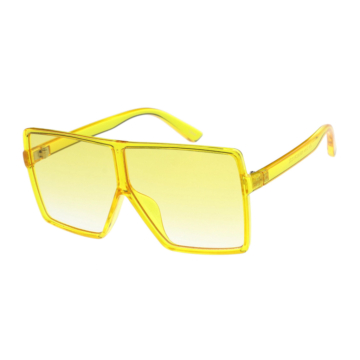 Kids Yellow Translucent Flat-Top Square Sunglasses 7 - 66071 783b39 -