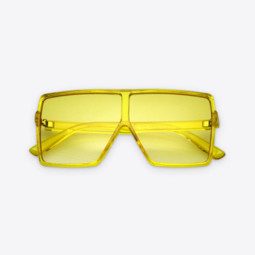 Kids Yellow Translucent Flat-Top Square Sunglasses 5 - 66071 91e3fc -