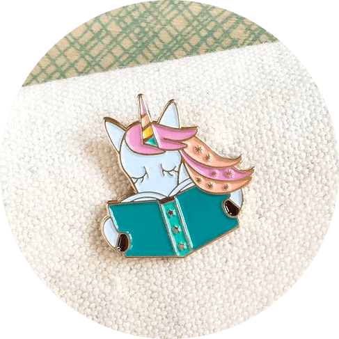 Reading Unicorn Enamel Pin 8 - 66073 26da0a -