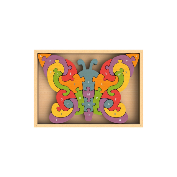 Butterfly A to Z Puzzle 3 - 66232 c4c6c0 -