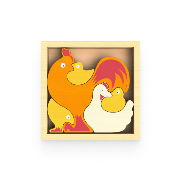 Chicken Family Puzzle 2 - 66234 62583b -