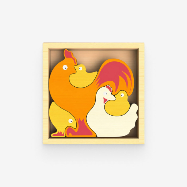 Chicken Family Puzzle 1 - 66234 8fbb52 -