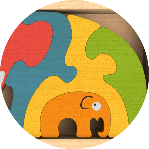 Elephant Family Puzzle 9 - 66256 deb600 -