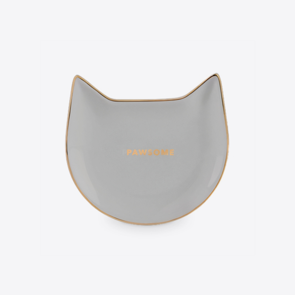 Pawsome Gray Ceramic Tea Tray 1 - 66675 97928b -