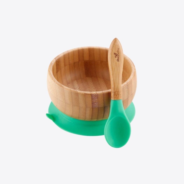 Bamboo Suction Baby Bowl + Spoon 1 - 66683 a6fb79 -