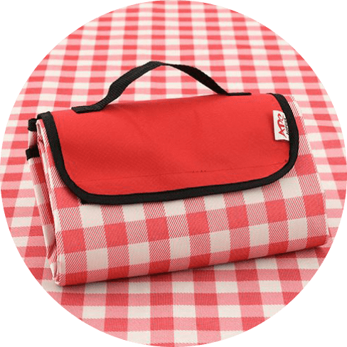 Red Checkered Picnic Blanket 5 - 67542 9a9553 -