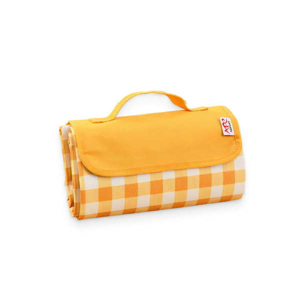 Yellow Checkered Picnic Blanket 2 - 67543 552f53 -