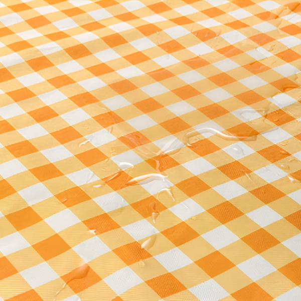 Yellow Checkered Picnic Blanket 3 - 67543 c8f6c3 -