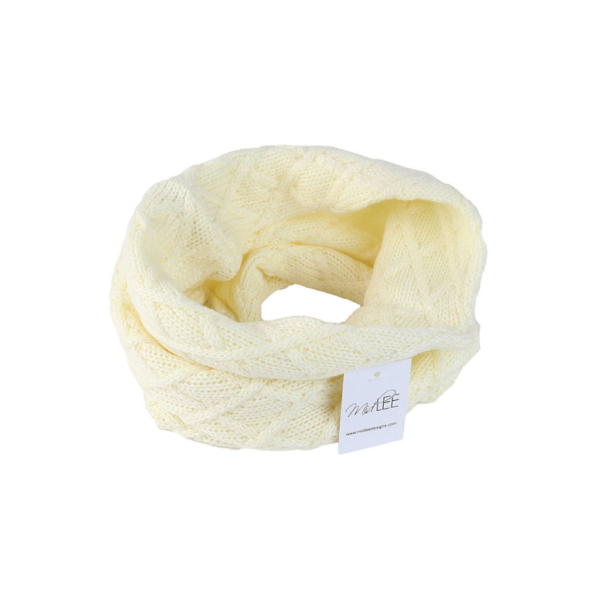 Cream Knit Infinity Scarf for Dogs 2 - 68275 76a463 -