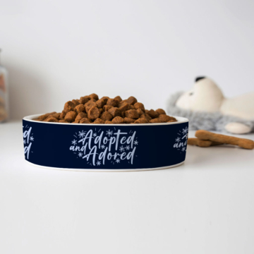 Adopted Pet Bowl - Cute Dog Bowl - Trendy Pet Food Bowl 8 - 68955 da0301 -