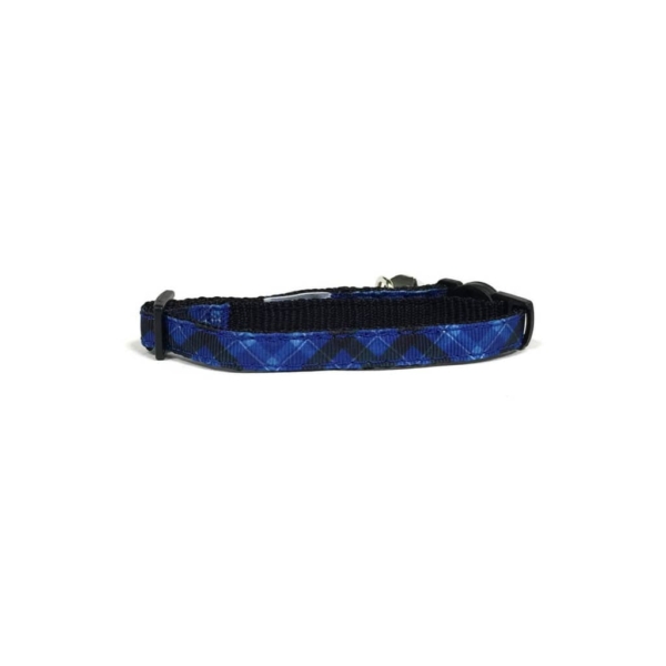 Blue Plaid Cat Collar 3 - 69056 7f5423 -