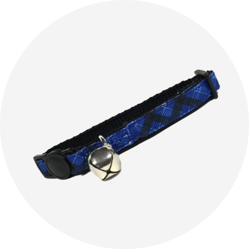 Blue Plaid Cat Collar 7 - 69056 bd12b8 -