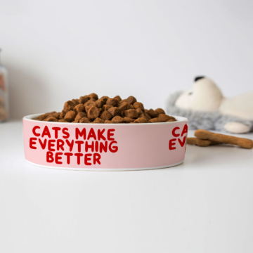 Cool Funny Pet Bowl - Funny Cat Quote Dog Bowl - Cute Pet Food Bowl 8 - 69089 93481a -