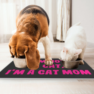 I'm Not a Cat Pet Food Mat - Cute Anti-Slip Pet Bowl Mat - Printed Pet Feeding Mat 9 - 69090 934f12 -