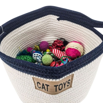 Cat Toy Rope Cotton Basket 10 - 69192 637299 -