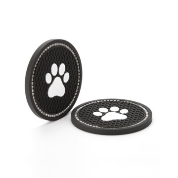 Anti-Slip Paw Print Car Drink Coaster 6 - 69380 78c101 -