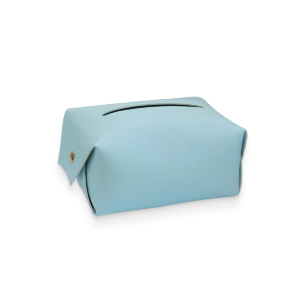 Blue Polyurethane Leather Tissue Box Cover 2 - 69432 f49111 -