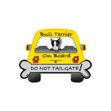 Bull Terrier On Board Car Magnet 4 - 69433 f13930 -